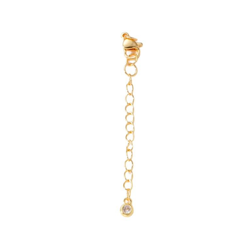 Pearl necklace, lobster clasp, gourd extension chain, water drop zircon end chain, adjustable bracelet, diy handcrafted accessories Item Picture