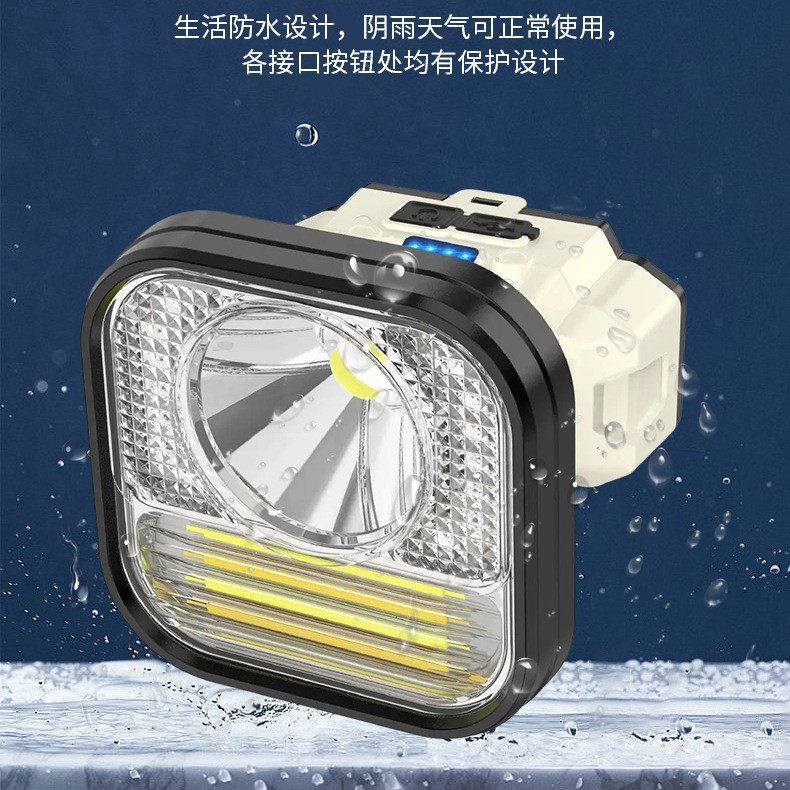 New high-intensity sensor headlights, long-range lithium battery cycling lights, outdoor night fishing headlights, night running headlights details Picture