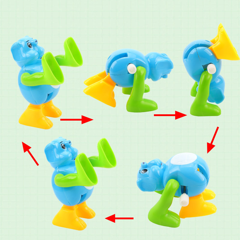 Large somersault heads, somersault buckets, spring-wound small animal winding toys, children's spring-wound novel and unique toys wholesale Specification image