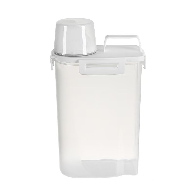 Five-grain storage box, household moisture-proof and insect-proof rice bucket, flour storage jar, sealed jar, kitchen wonder, multi-grain jar Item Picture