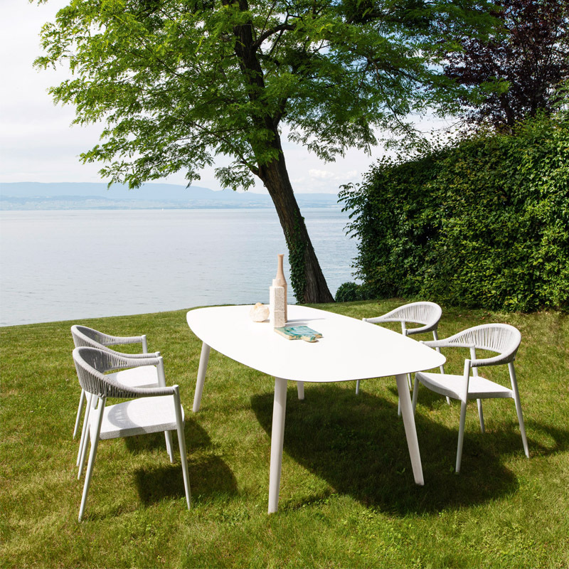 Courtyard, outdoor rattan chairs, rattan woven chairs, restaurant, aluminum alloy, indoor and outdoor terraces, balconies, villas, hotels, homestays, gardens Specification image