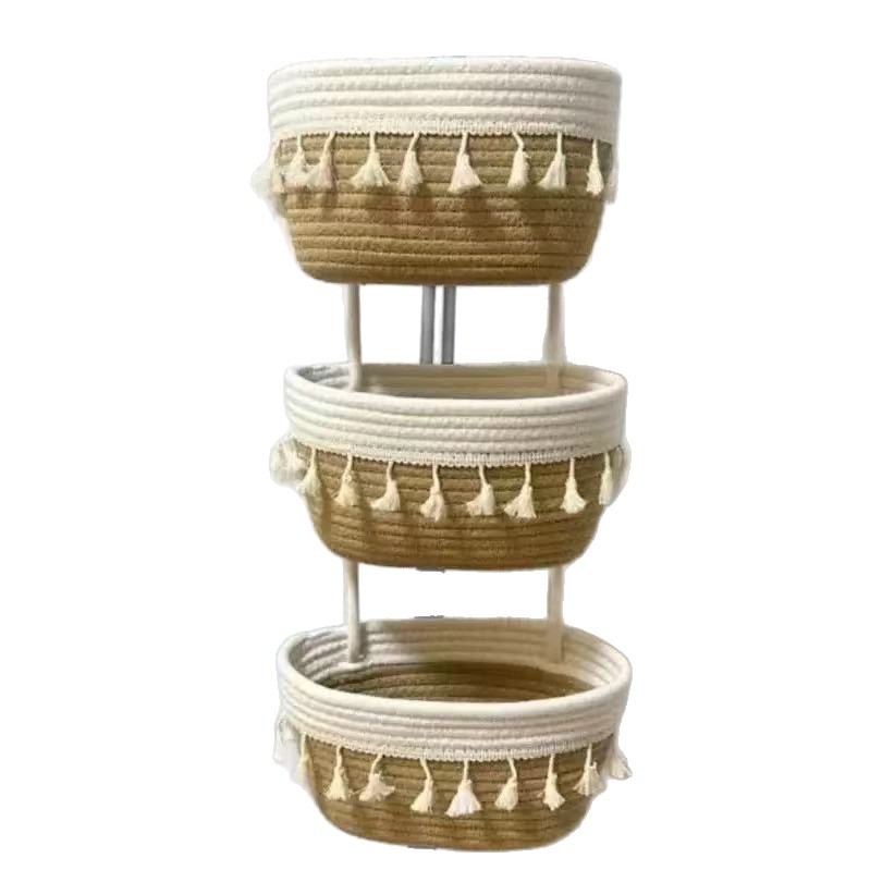 Factory direct sales creative hanging baskets, handcrafted living room entrance hanging storage baskets, multi-functional key and miscellaneous storage baskets Item Picture