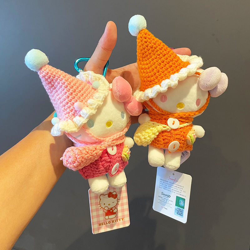 Authentic cute hellokitty small pendant, Kitty Cat bag pendant, cartoon plush toy keychain gift Application Scenario