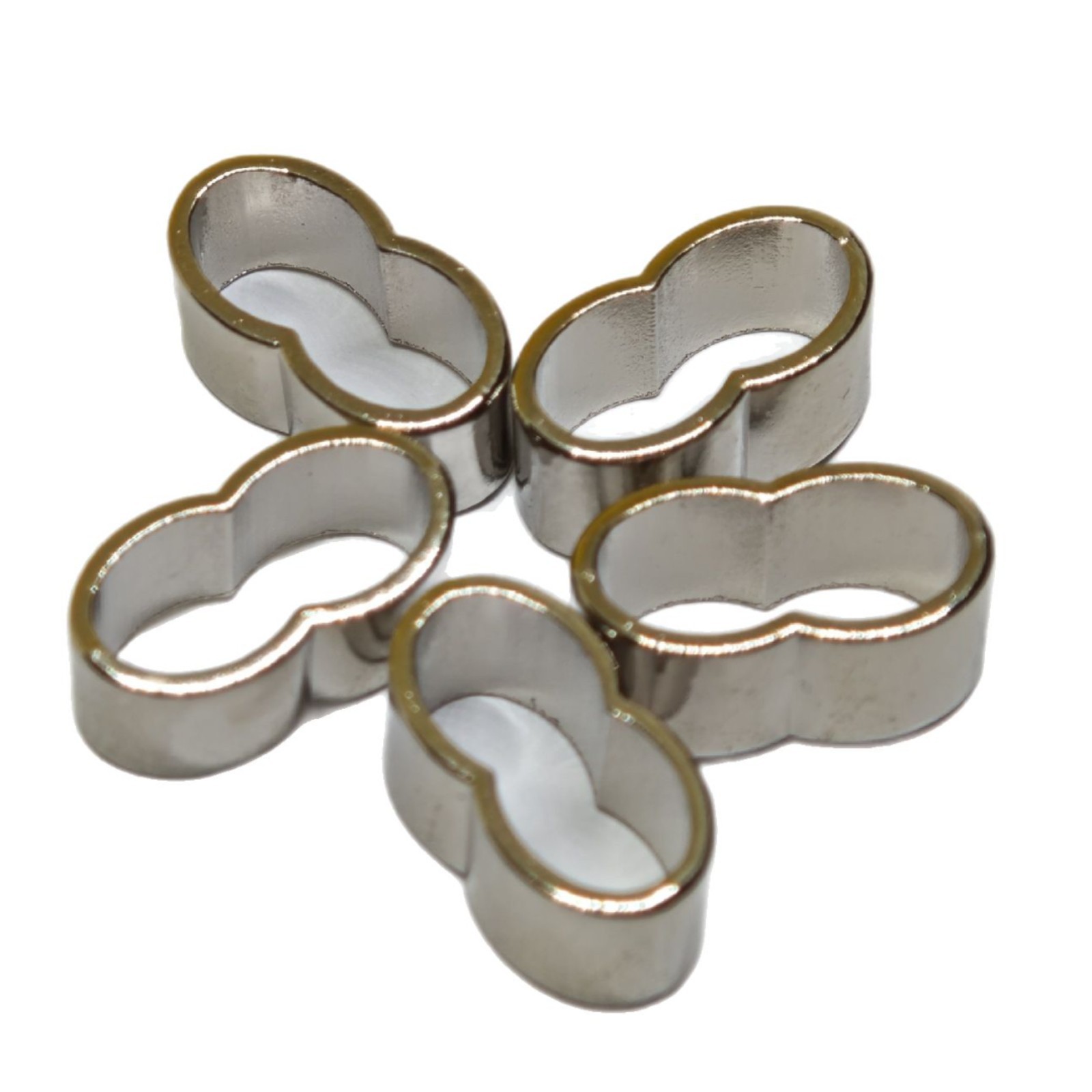 8mm metal 8-shaped buckle for hoodies, pants, belts, bags and other hardware accessories, adjustable large snap-on alloy bucket lock Item Picture