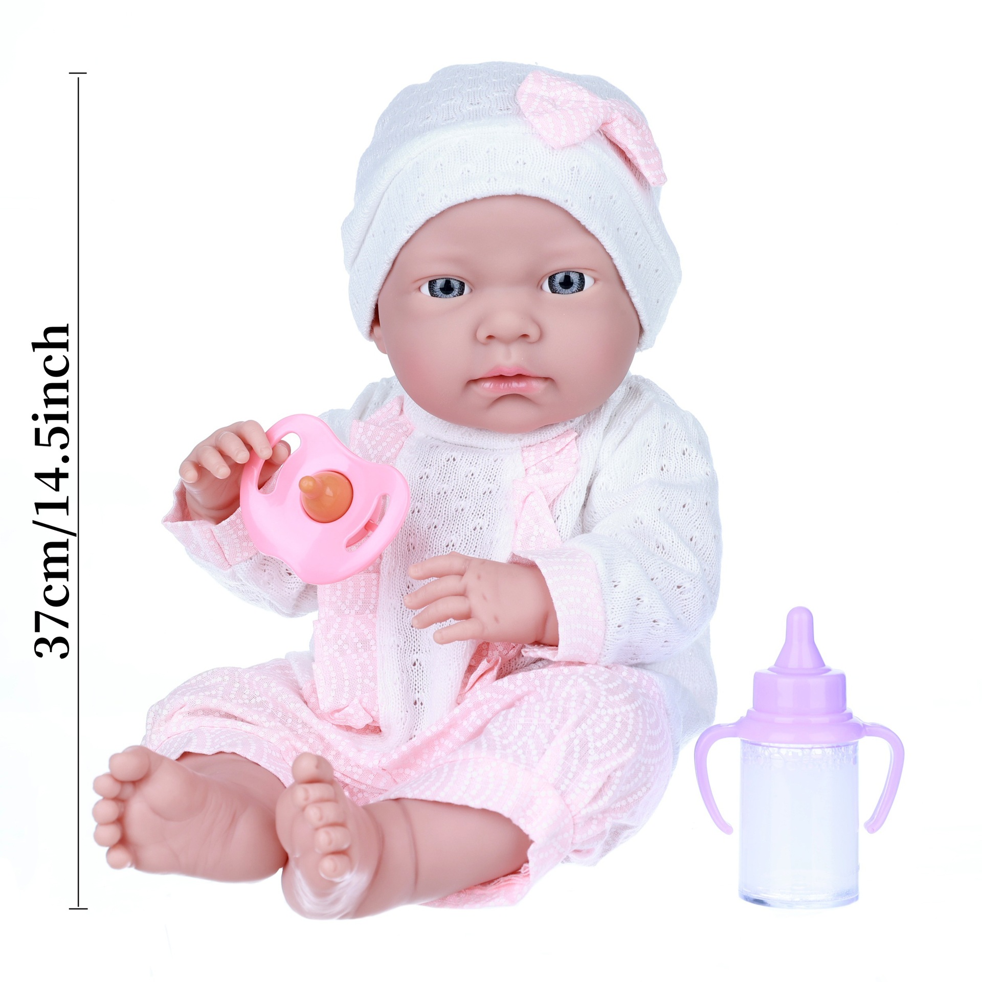 37cm cross-border best-selling rebirth doll, baby comfort toy, vinyl doll, simulation figurine, role-playing doll Specification image