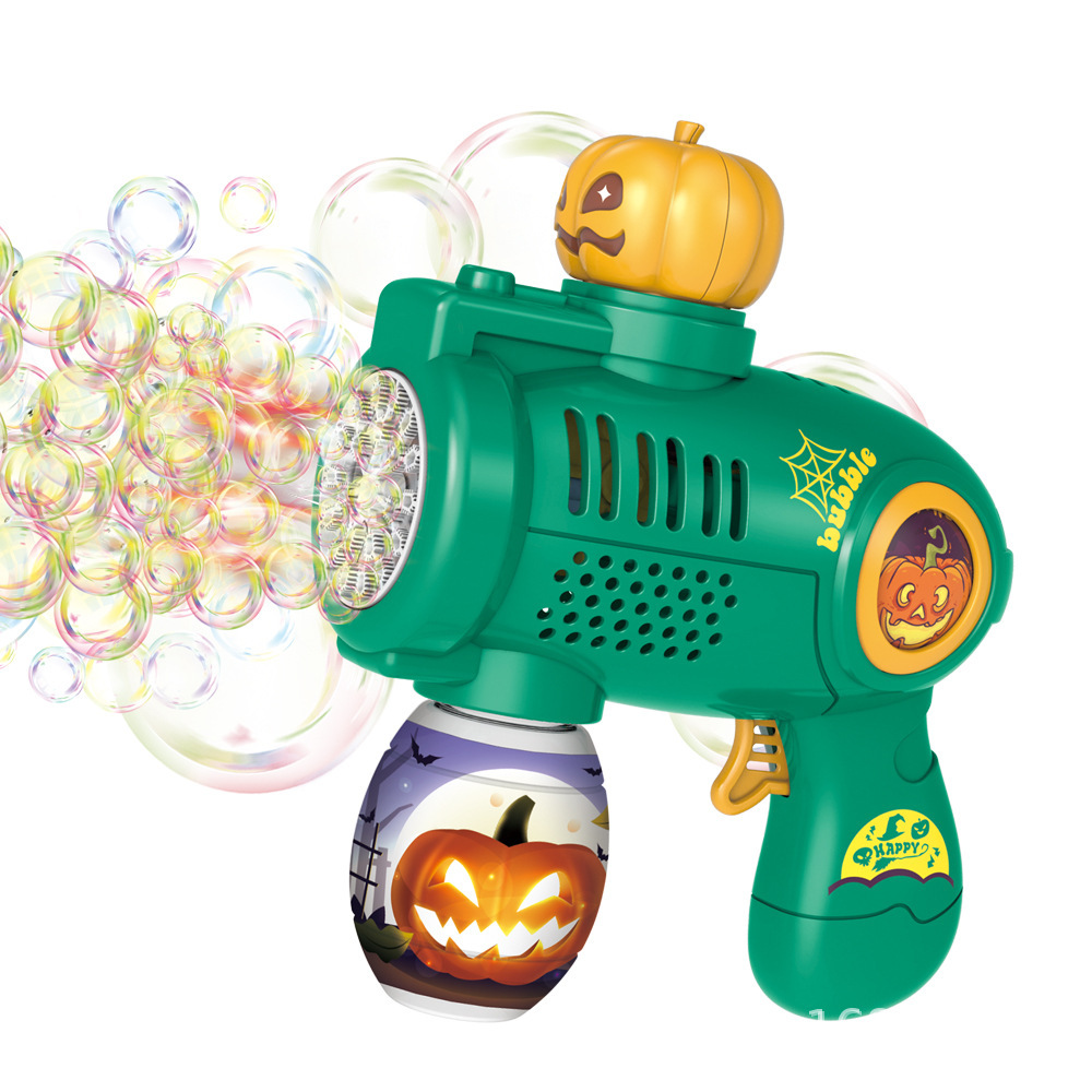 The 2024 new model of children's fully automatic electric handheld space UFO Halloween bubble gun toy Item Picture