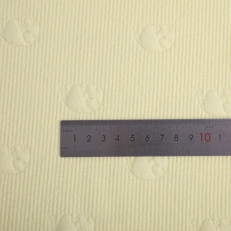 320g空气层提花面料涤氨弹力提花布家居服童装运动服提花面料细节图
