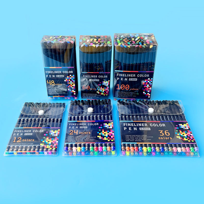 Wholesale of colored outlining pens, needle pens, water-based outline pens, drawing brushes, journal pens, art supplies, painting pen sets Application Scenario
