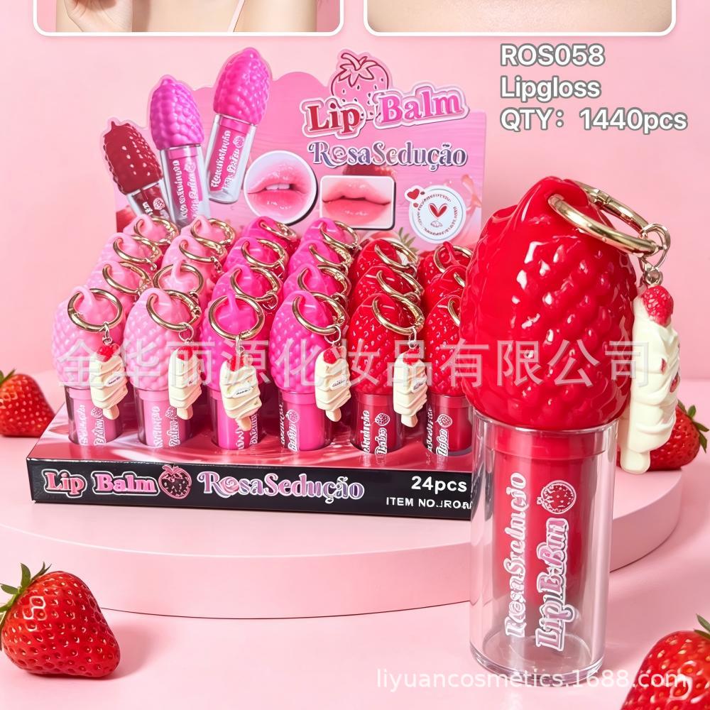 GLOSS LABIAL Honey Lip Oil Chocolate Lip Gloss Brazilian LIPSTICK Fruit Banana Lip Gloss Strawberry Lipstick Beauty Cosmetics South American Makeup Lipstick Lipstick details Picture