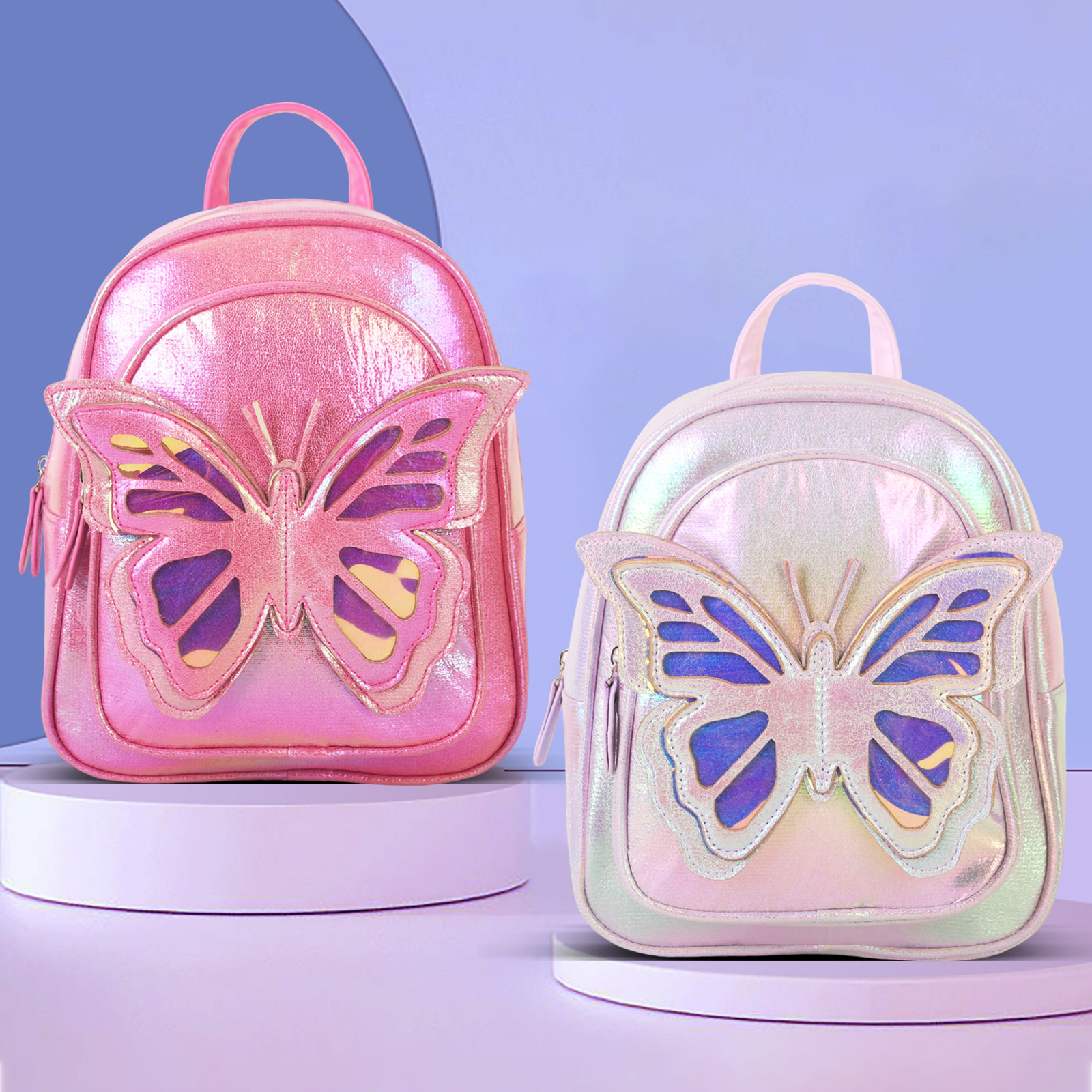 A fashionable and innocent girl backpack with a big tail cat bow, a perfect match for kindergarten outings, and a trendy look for girls