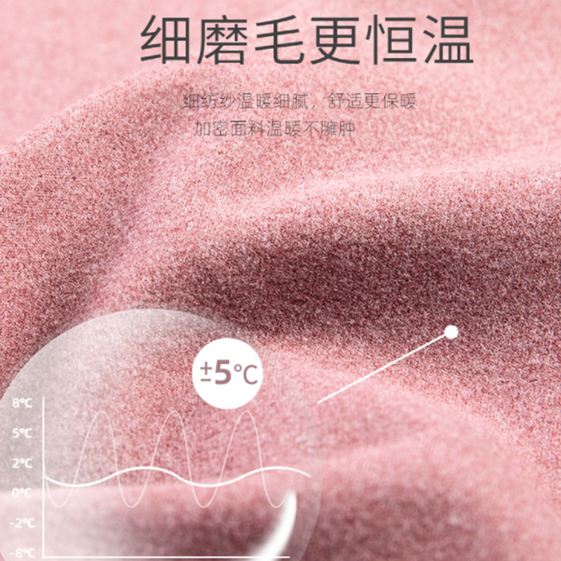 Live broadcast of double-sided German fleece thermal underwear and women's fleece textured thermal clothing details Picture