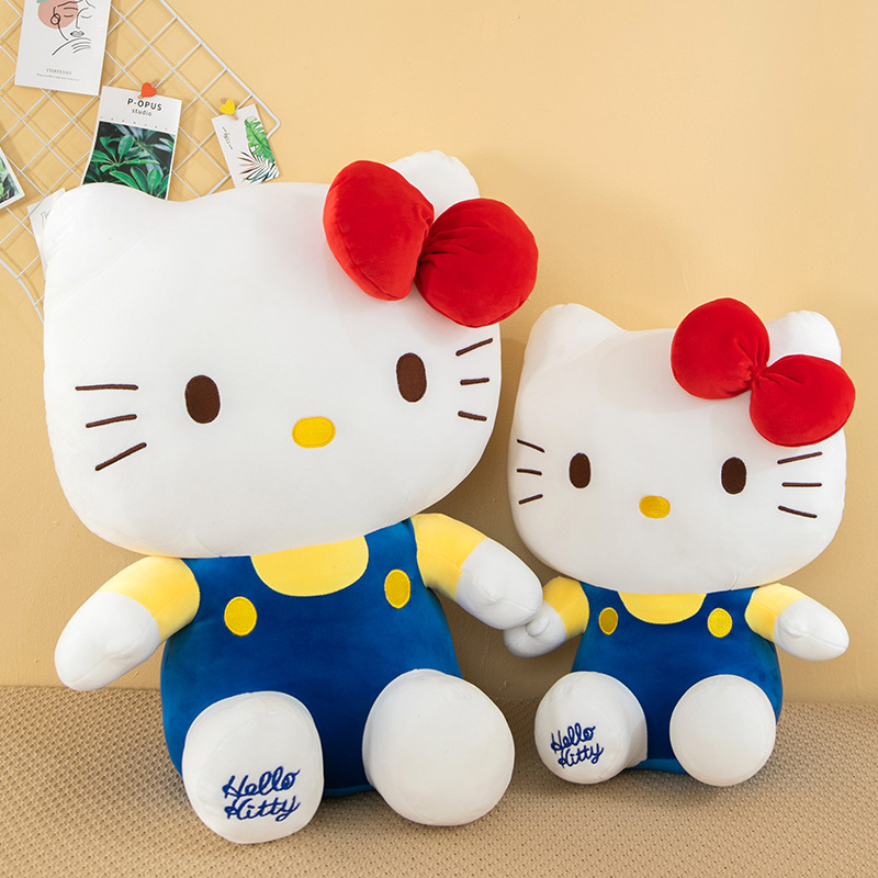 新款kt猫系列毛绒玩具凯蒂猫公仔布娃娃玩偶儿童安抚睡觉抱枕批发