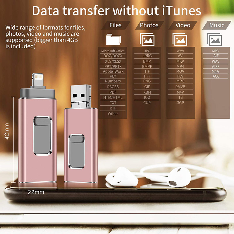 Mobile phone USB flash drive 4-in-1, 13-in-1, suitable for Apple and Android Type-C, multi-functional gift, 1T cross-border 128g