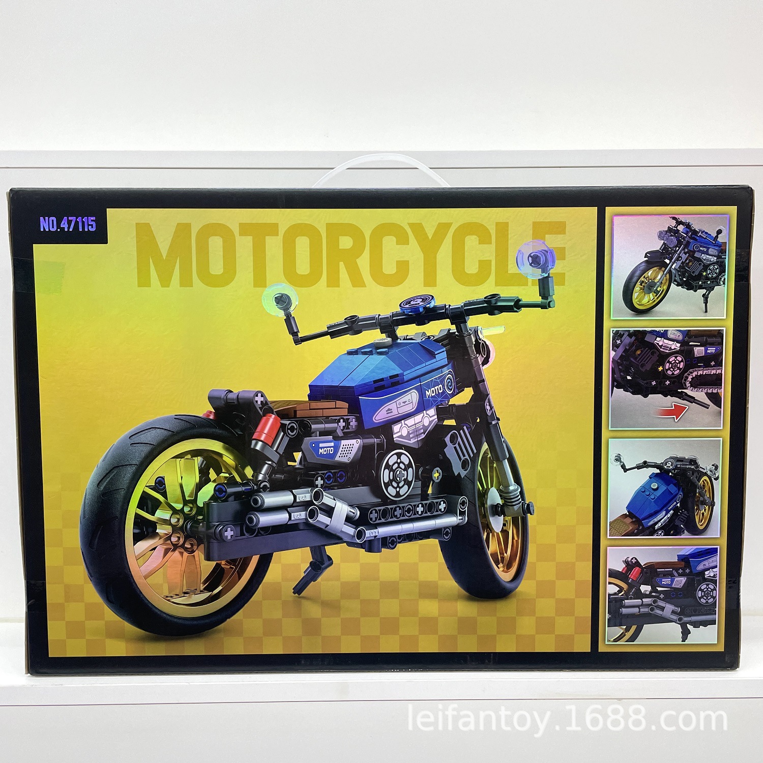 Compatible Lego building blocks, motorcycle simulation models, Harley-Davidson children's educational toy sets, wholesale gifts Application Scenario