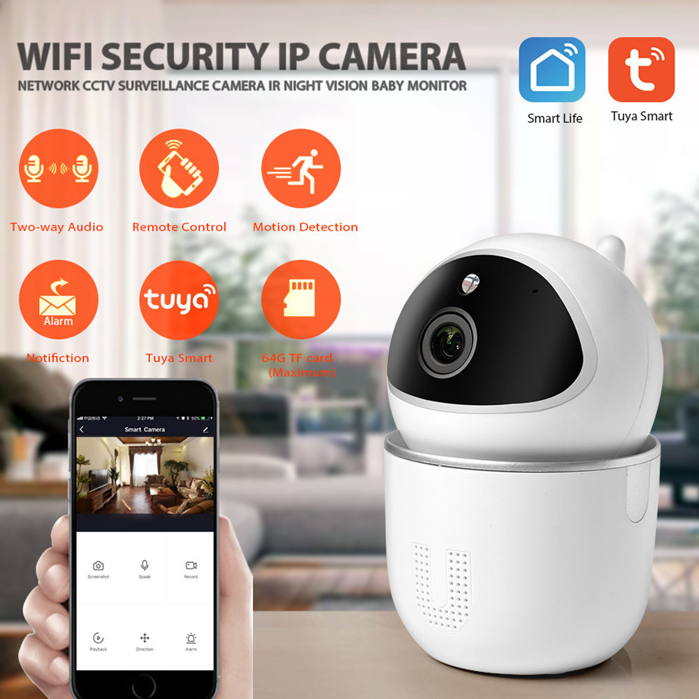 TUYA Smart Remote Cloud Storage Camera, high-definition swing head Small U camera, indoor home monitor