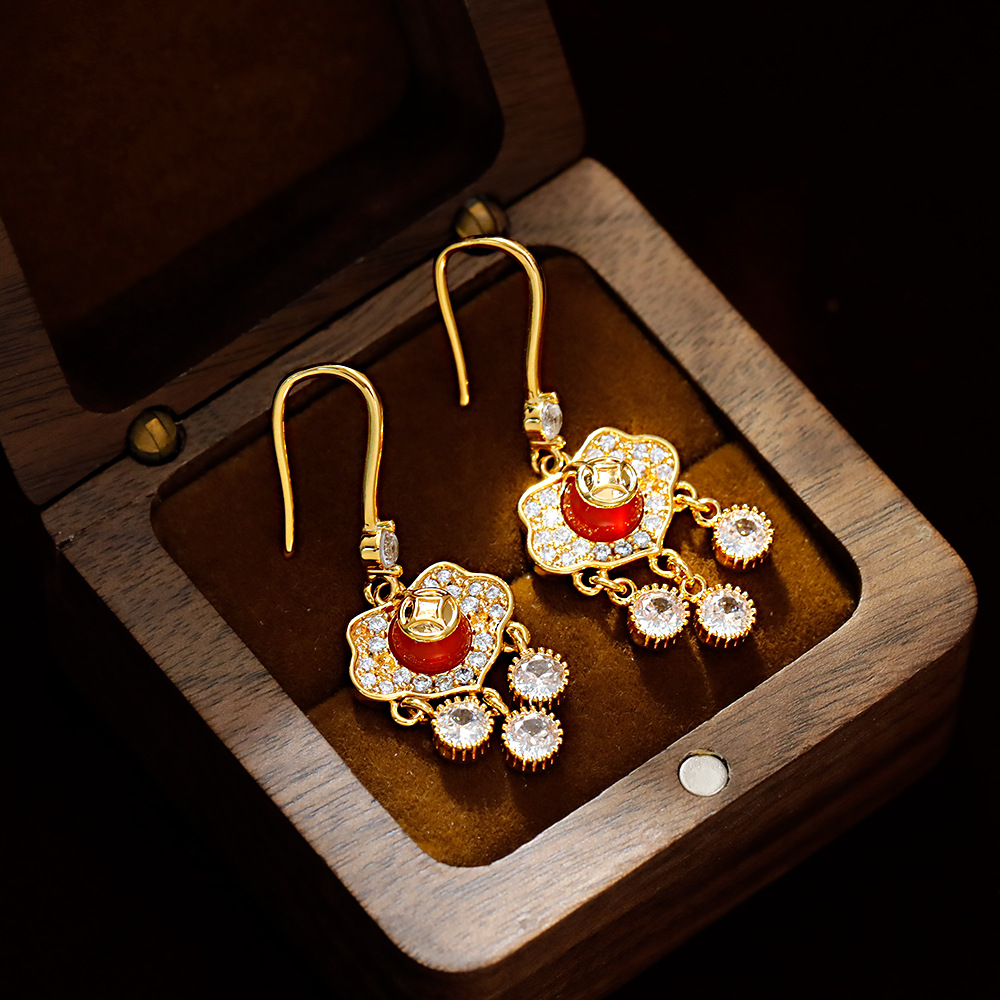 饰品/饰品女长款气质/耳环女长款气质/欧比雅比/耳饰细节图