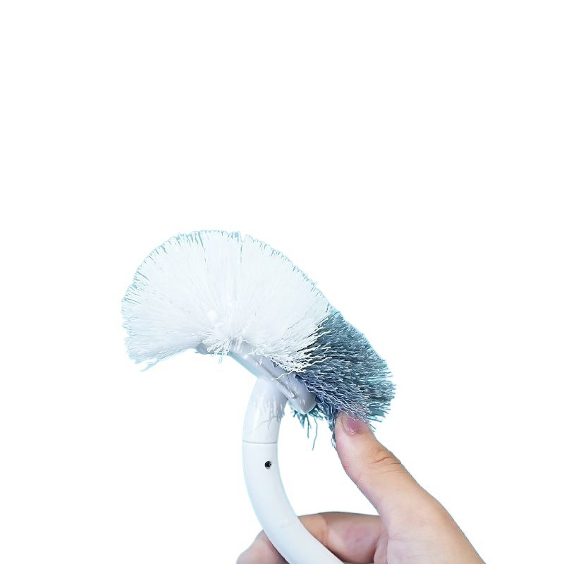 Bathroom wall-mounted toilet brush set, no dead corners, long-handled soft bristle cleaning brush, household daily necessities, soft bristles, no dead corners Item Picture