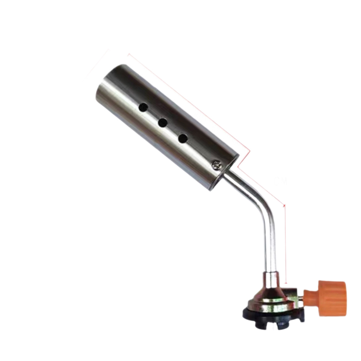 Stainless steel flamethrower head, clamp-type gas cylinder igniter, household pig hair burner burner, flame gun head accessories Item Picture