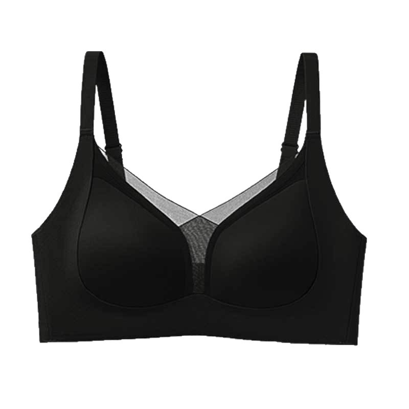 内衣冰丝无痕/内衣/文胸女无肩带性感/华歌尔背心式文胸/大码内衣白底实物图