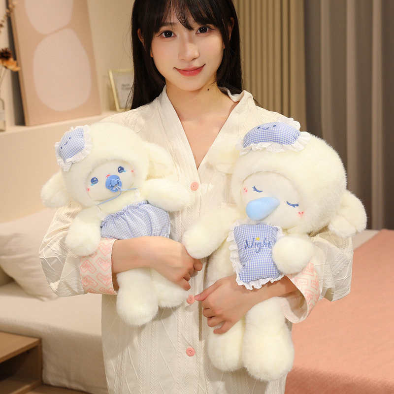 Running Lamb doll series plush toys, cute soothing dolls, children's gifts, sleeping and healing style details Picture