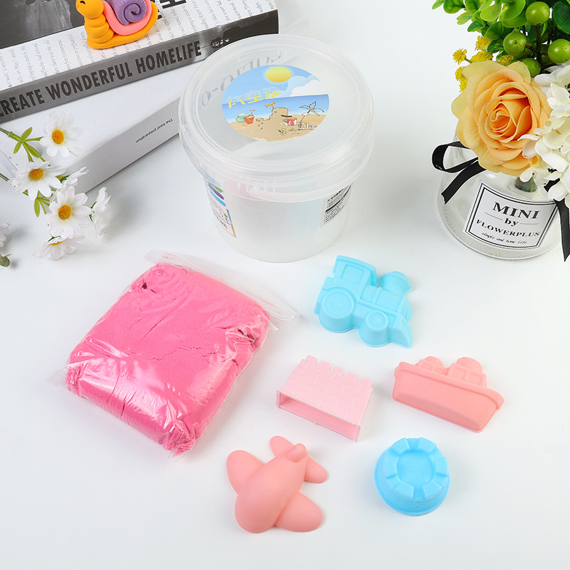 DIY puzzle toys cubo set con molde espacio marte sand magic sand luna sand stock al por mayor details Picture