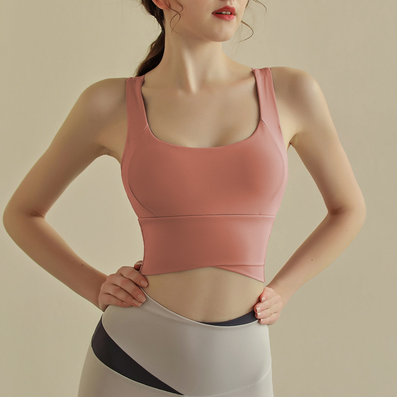 New shockproof high-strength running and fitness bra for women, skin-friendly and beautiful back, yoga vest for outerwear details Picture