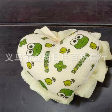 Cartoon hanging bath towel, bath ball, scrubbing bath towel, bath ball, girl's back rubbing foaming magic tool, bath flower bath ball details Picture