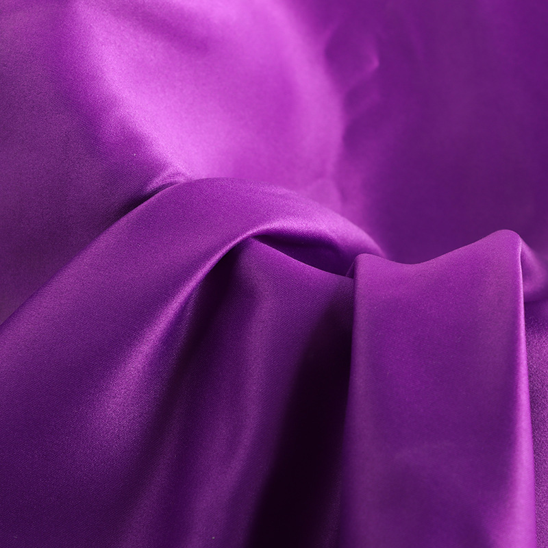 批发厚缎100*200涤纶婚纱缎色丁面料礼服婚纱晚妆时装布料产品图