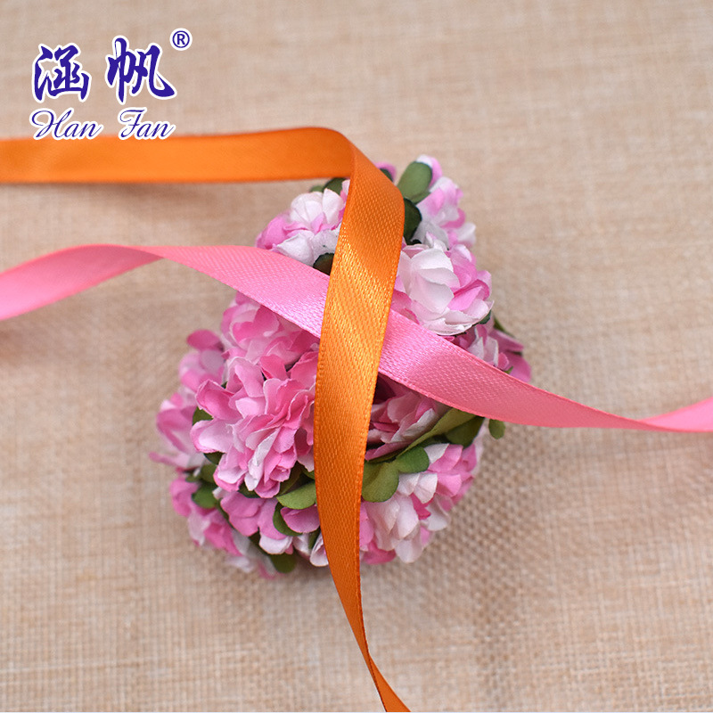 Factory stock DIY decorative ribbons, 1CM wide ribbons, ribbon gift packaging, wedding hand-held bouquets, binding ribbons, webbing Application Scenario