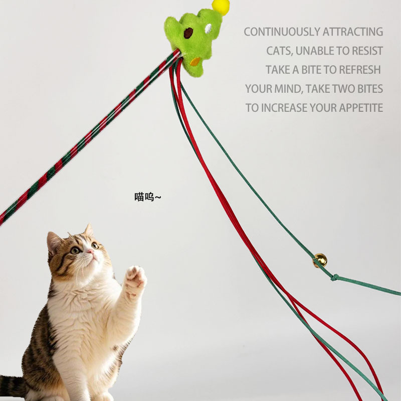 Amazon's best-selling pet supplies, cartoon cat toys, Christmas-themed series, interactive play cat toys wholesale details Picture