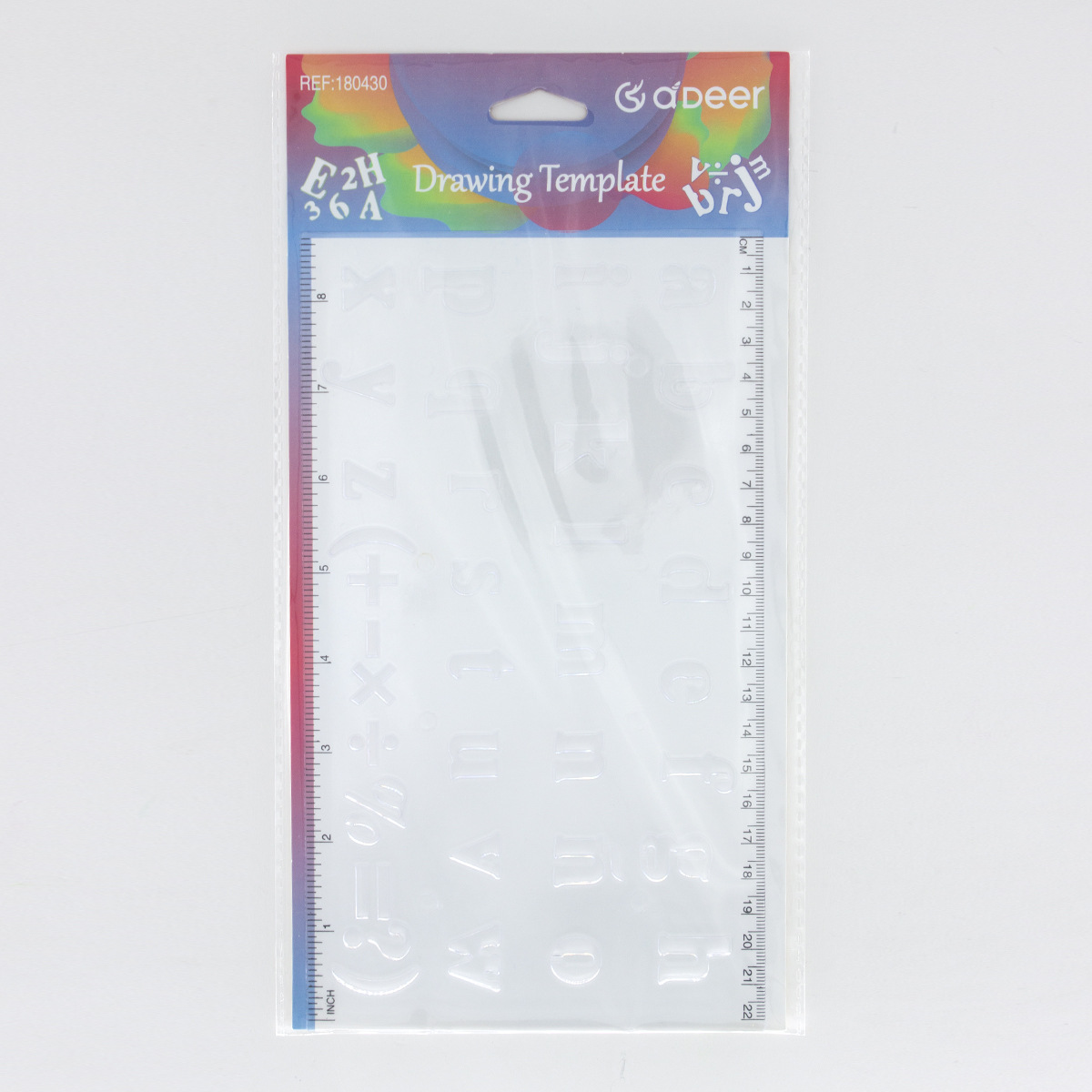 PS transparente plantilla dura inglés español carta enseñanza plantilla se puede imprimir soporte de logotipo personalizado comercio exterior fuente fabricantes Specification image