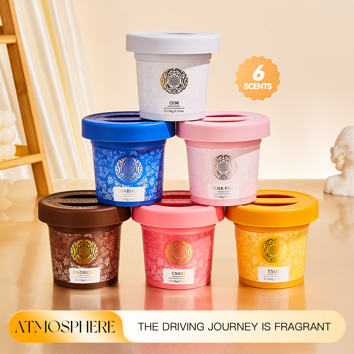 【跨境专供】FORMBO车载香薰空气清新除异味持久留香淡香车载香薰