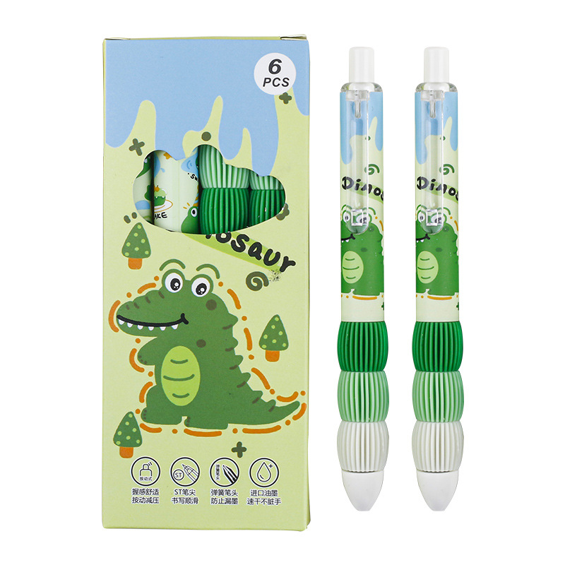 The new Lupi gradient color cover ST head cartoon high appearance level student press gel pen quick drying smooth practice pen Item Picture