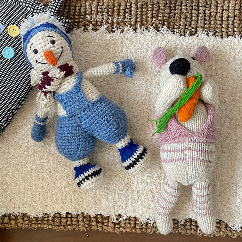 pom.kr's new Nepalese pure handcrafted wool woven doll is a cute and soothing toy for children and babies details Picture