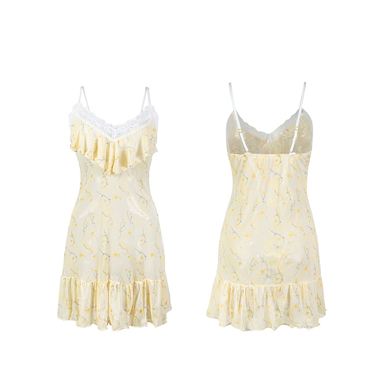 吊带裙女露背性感/裙子/洛丽塔/吊带白底实物图