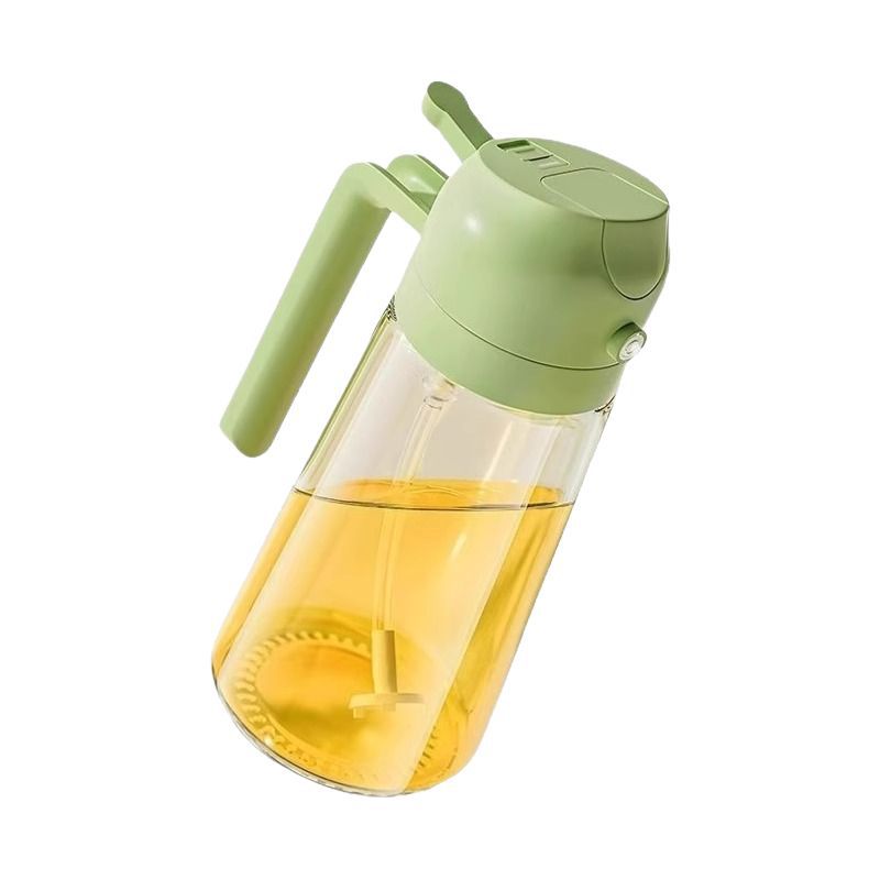 The household oil spray bottle automatically opens and closes to spray cooking oil. The spray atomizes and thickens the oil spray bottle. It's a kitchen wonder that doesn't stick to oil Item Picture