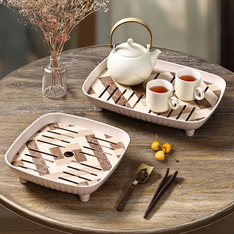 密胺餐具/盘子/份数盘/马卡龙塑料碟/不锈钢方盒细节图