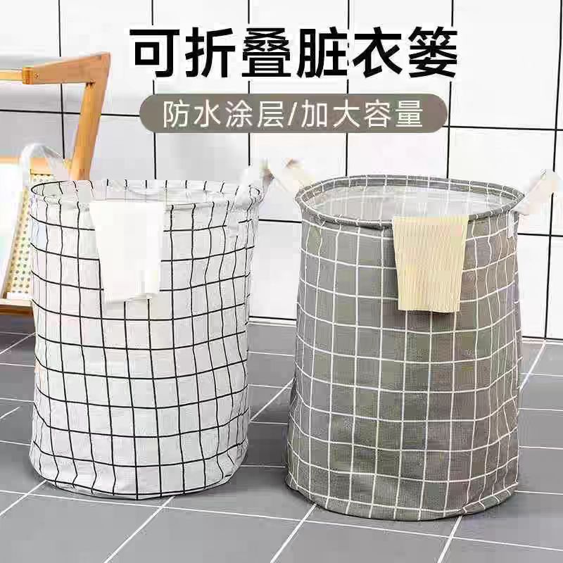 High-quality cotton and linen dirty clothes basket, dirty clothes basket, household bathroom dirty clothes and toy storage bucket, direct supply from the manufacturer