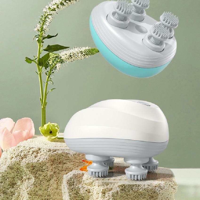 Mini handheld multi-functional head massager, multi-contact stimulation intelligent body kneading massage device, factory direct delivery details Picture