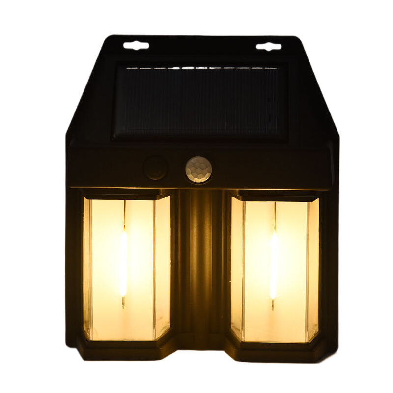 Outdoor solar wall lamps, waterproof tungsten filament lamps, sensor garden lamps, garden villa night lights, lighting solar panels details Picture