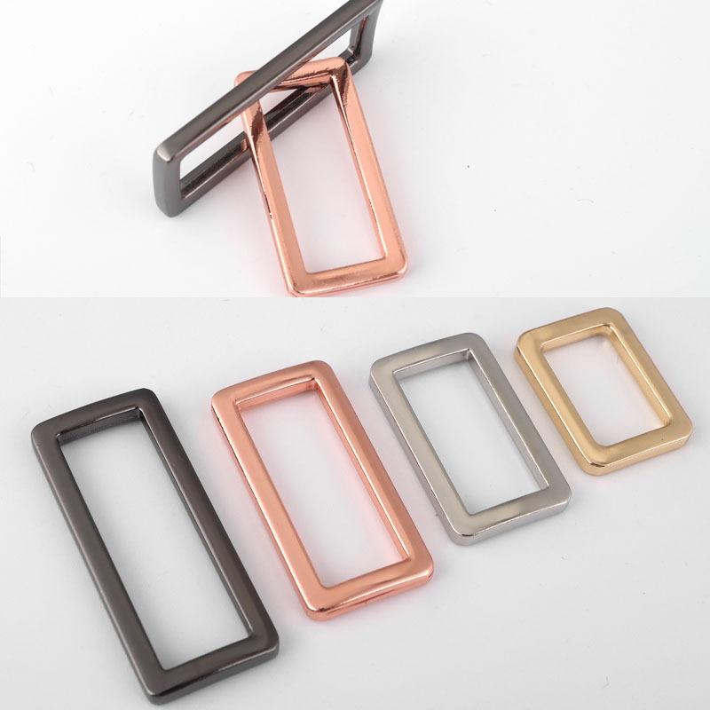 Handbag alloy square buckle shoulder strap connection mouth buckle adjustable long square buckle clothing bag mouth buckle manufacturer wholesale details Picture