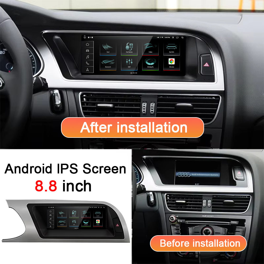 8.8 英寸 8 核 适用于奥迪 A4 2009-2016 多媒体 DVD 播放器主机                 产品图