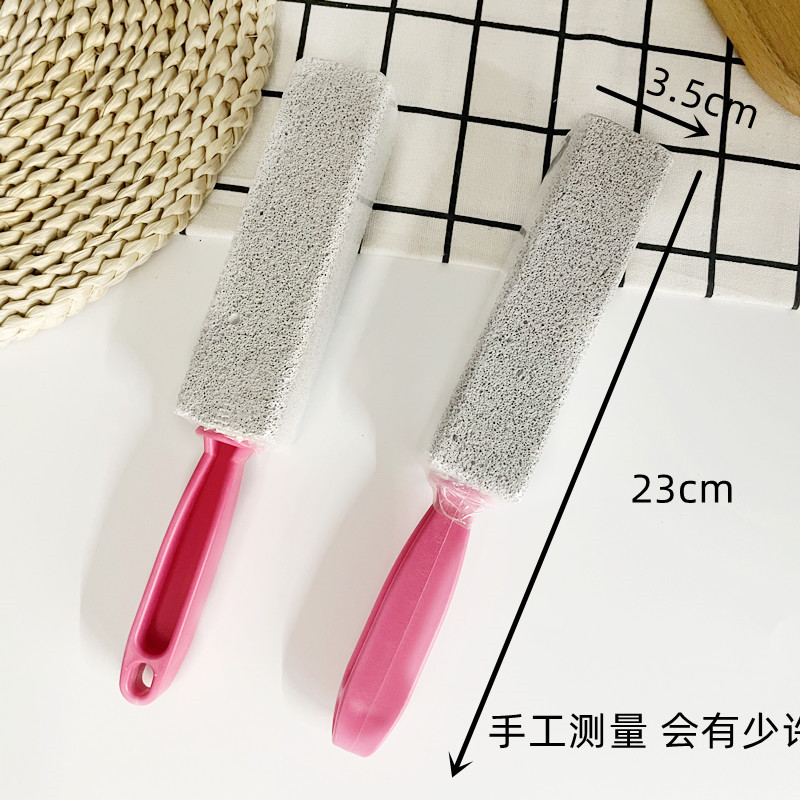 Bathroom toilet cleaning pumice toilet brush cleaning stick, convenient for cleaning dead corners and crevices, pumice toilet brush Specification image