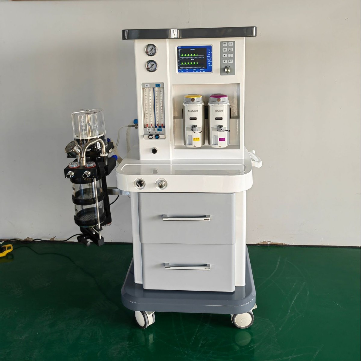 Cross-border exclusive supply Moedl-40 anesthesia machine, medical dual-tank anesthesia machine, surgical anesthesia ventilator with display screen Specification image