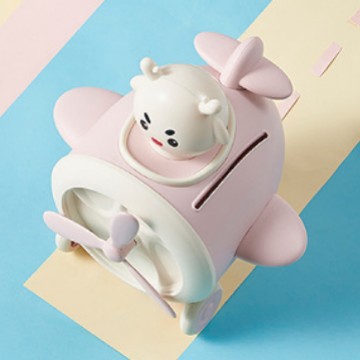 网红卡通飞机小房子儿童存钱罐高颜值储钱罐可存可取防摔存钱罐