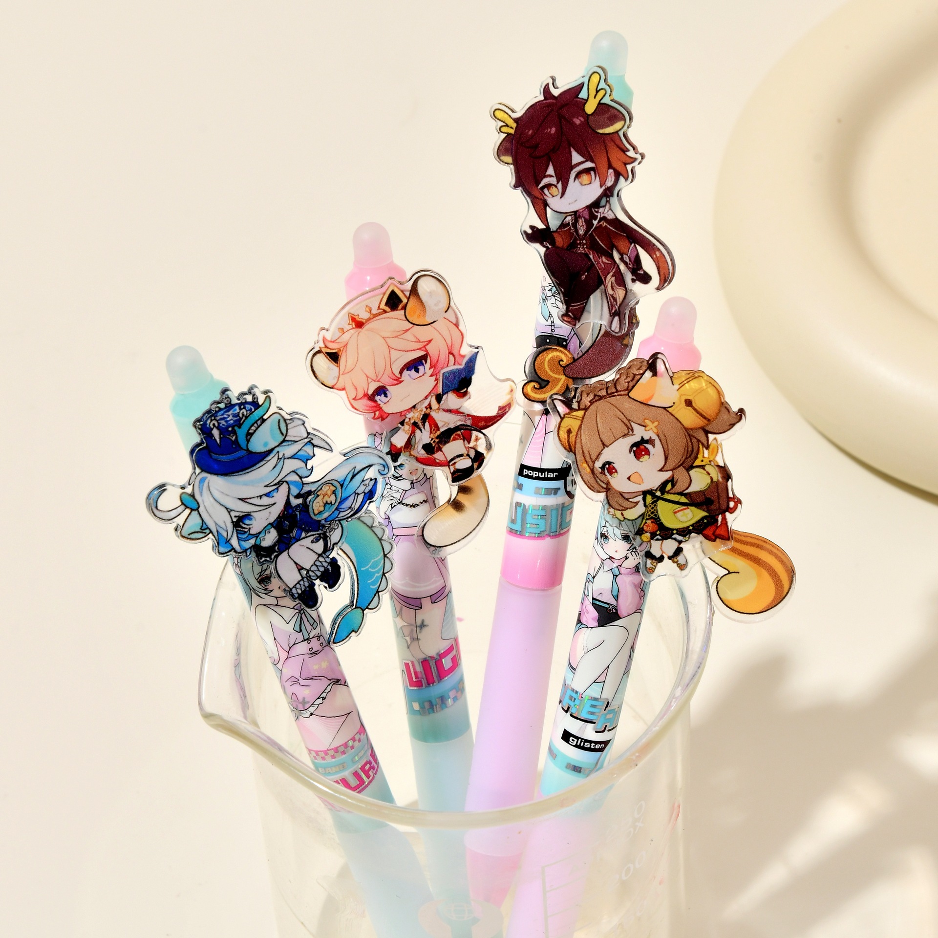 Chenxi 2D Tail Erasable Pen, cute and fun design, gel pen, special stationery for primary school students wholesale details Picture