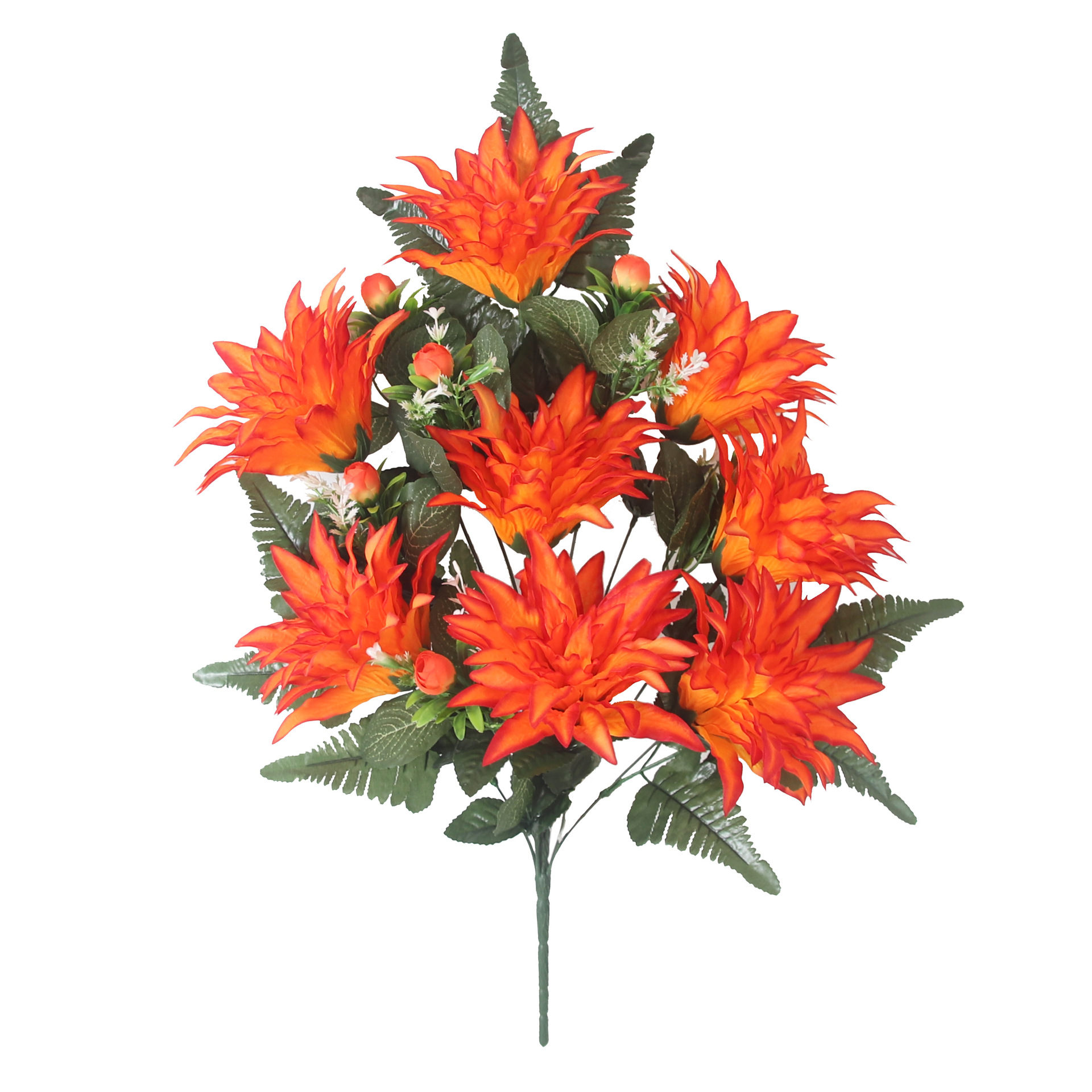Export of European-style custom fan-shaped large bunches of artificial flowers, artificial chrysanthemums, silk fabric artificial flowers wholesale Application Scenario