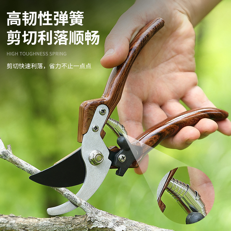 Wholesale of powerful SK5 Black Blade pruning shears for garden bonsai and gardening, as well as multi-functional pruning shears Specification image