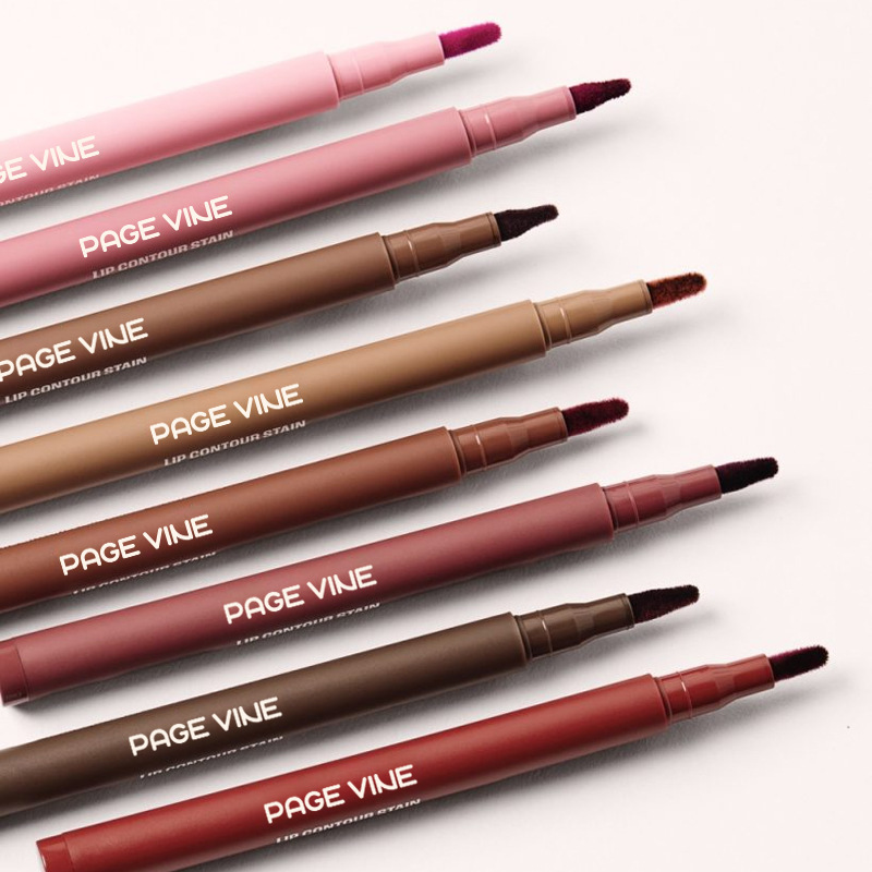 Cross-border bestseller PAGE VINE velvet lip liner, TK, best-selling waterproof non-stick cup lip liner, export makeup