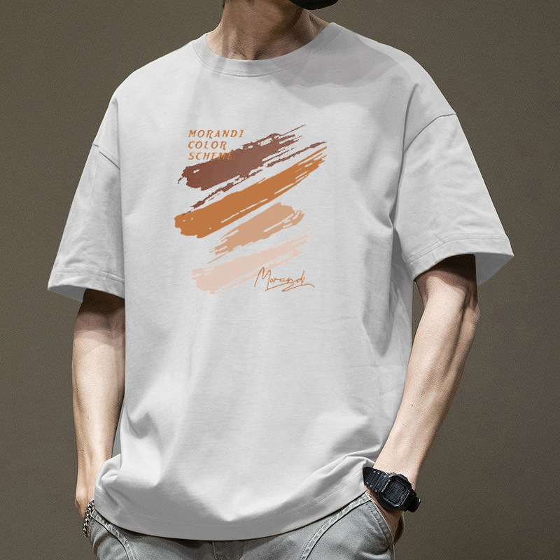 200g heavy pound algodón manga corta camiseta hombre verano nueva moda suelta hombre estudiante hombre manga media camiseta top Application Scenario